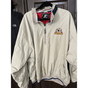 Washington Redskins Starter Jacket Quarter Zip 2XL Hail To Skins Vintage